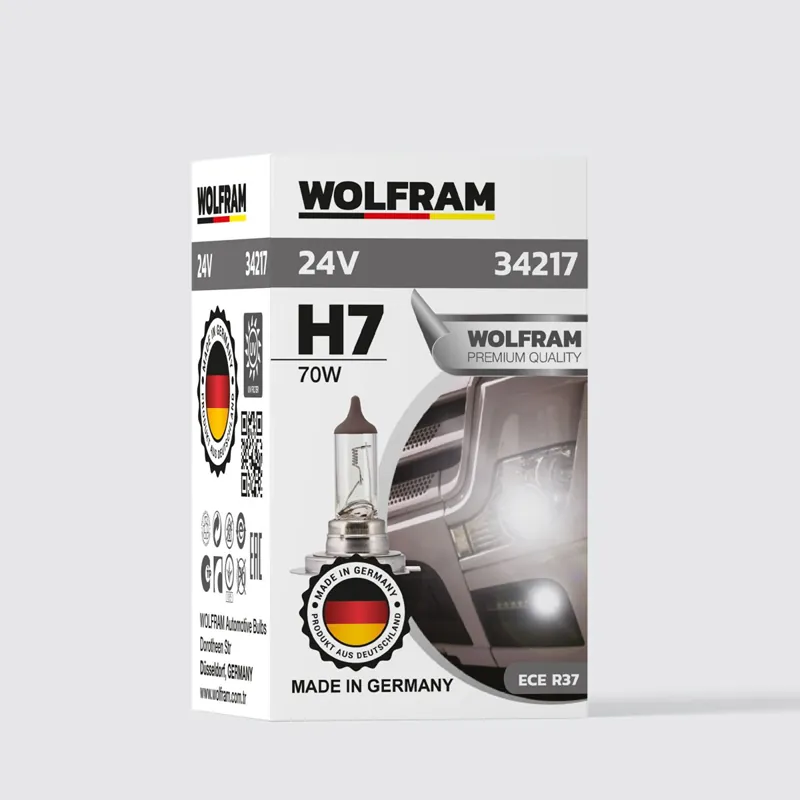 WOLFRAM 24 VOLT H7 70 WAT STANDART IŞIK