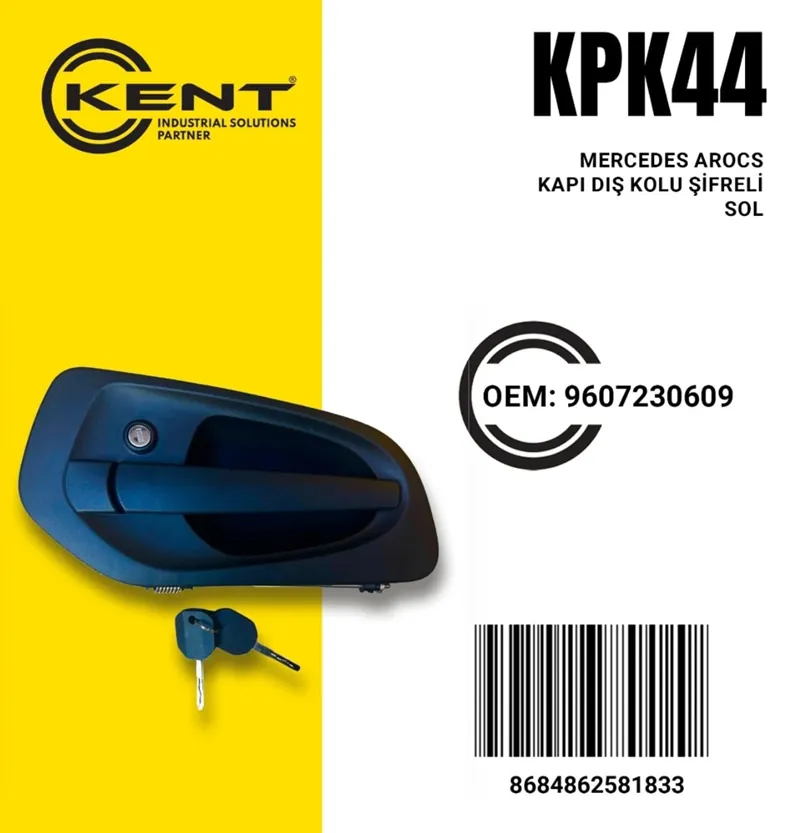 KENT MERCEDES AROCS ACTROS ANAHTARLI KAPI KOLU SOL