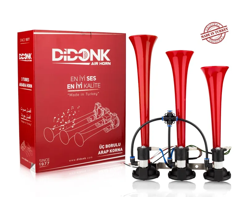 DİDONK ÜÇLÜ DALİ DALİ ARAP KORNA KIRMIZI 24V