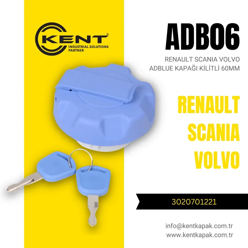 KENT RENAULT SCANIA VOLVO AD BLUE KAPAĞI