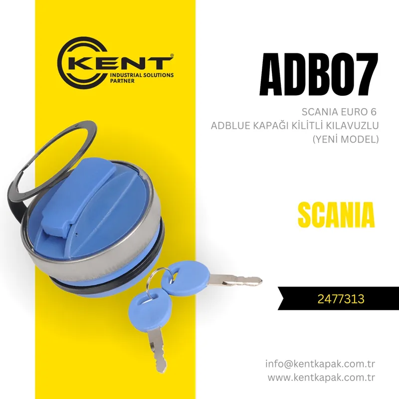 KENT AD BLUE DEPO KAPAĞI YENİ MODEL