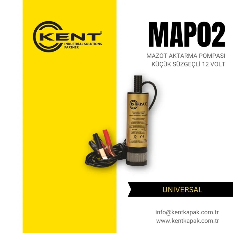 KENT MAZOT AKTARMA POMPASI 12V KÜÇÜK SÜZGEÇLİ
