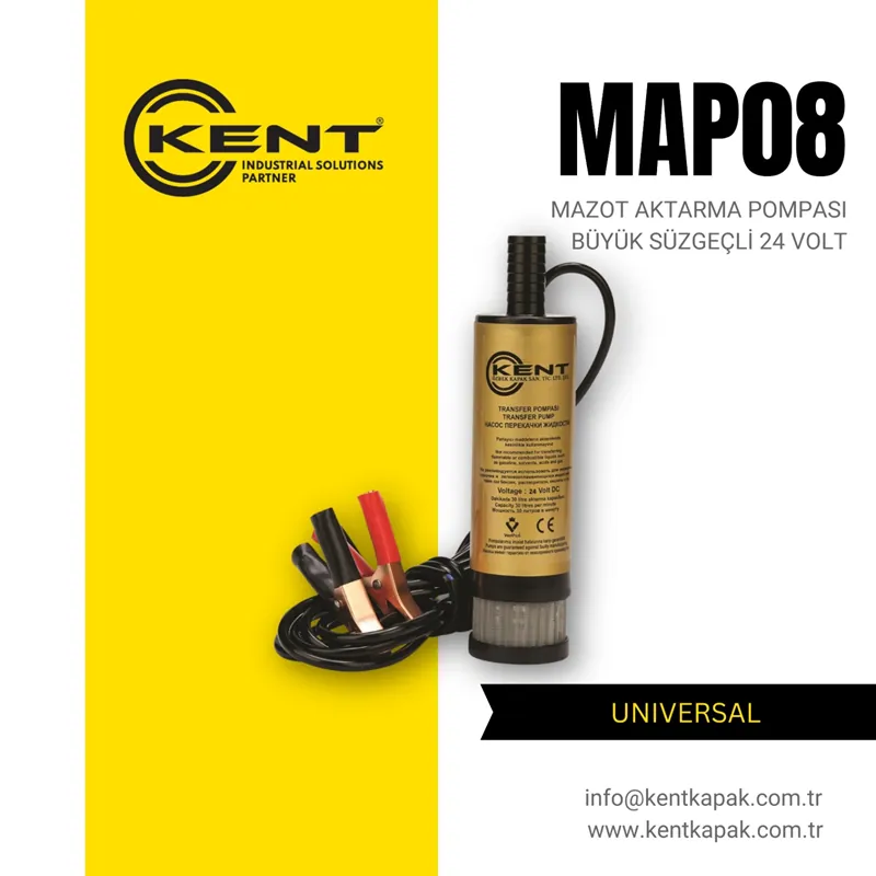 KENT MAZOT AKTARMA POMPASI 24V SÜZGEÇLİ