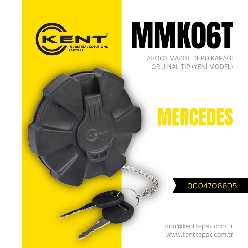 KENT MERCEDES AROCS MAZOT DEPO KAPAĞI KİLİTLİ 80MM