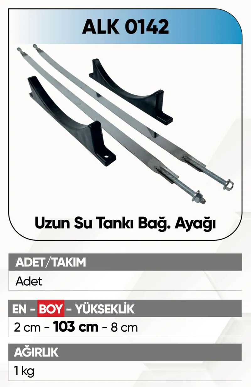 ALKOTEK DORSE SU TANKI BİDONU BAĞLANTI AYAĞI UZUN