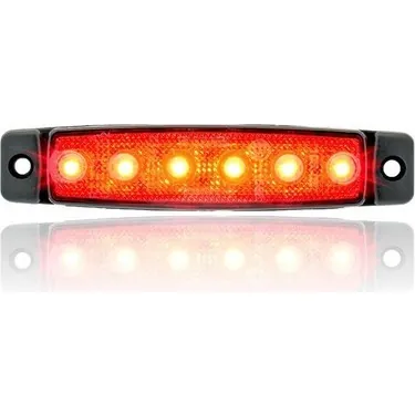 SANEL 24V 6 LEDLİ BASAMAK AYDINLATMA KIRMIZI