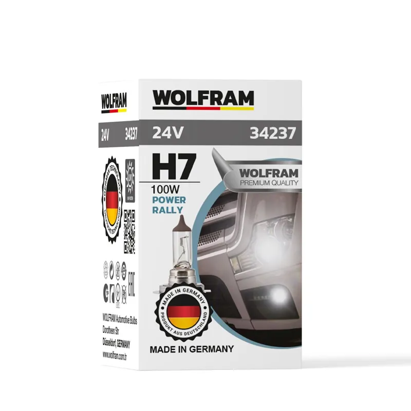 WOLFRAM 24 VOLT H7 100 WAT STANDART IŞIK