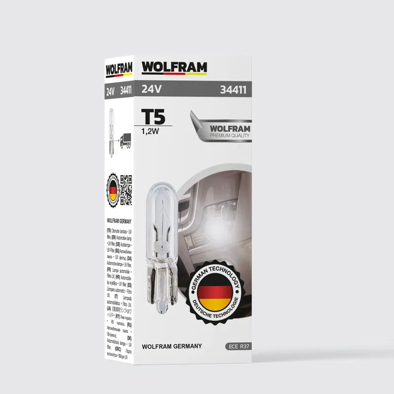 WOLFRAM 24 VOLT T5 1,2 WAT KÜÇÜK DİPSİZ