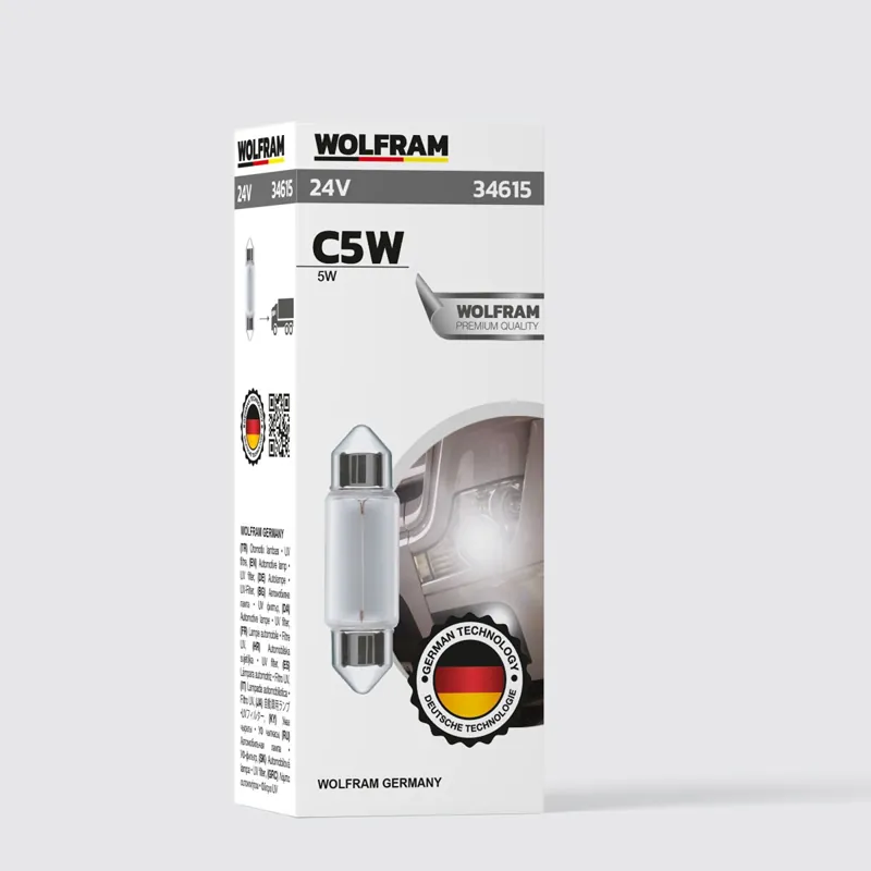 WOLFRAM 24 VOLT 5 WAT SOFİT ORTA BOY 36 MM