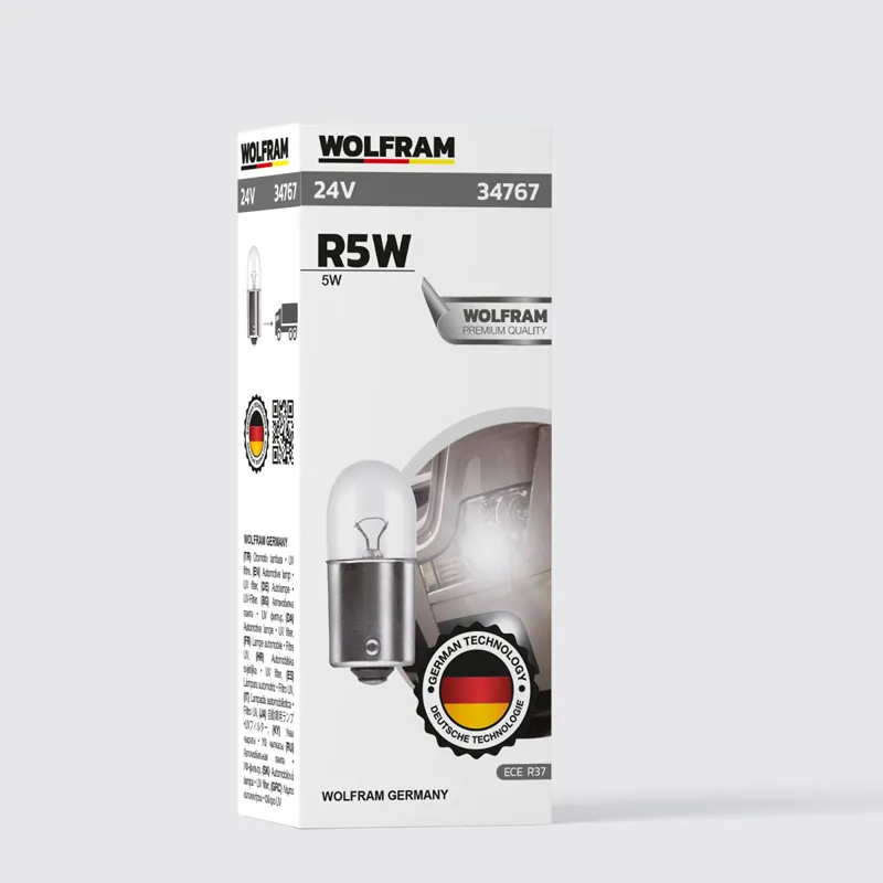 WOLFRAM 24 VOLT 5 WAT 67 AMPÜL