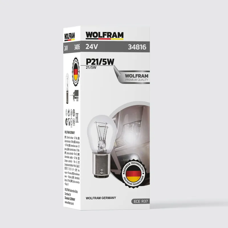 WOLFRAM 24 VOLT 21/5 WAT 1016 AMPÜL