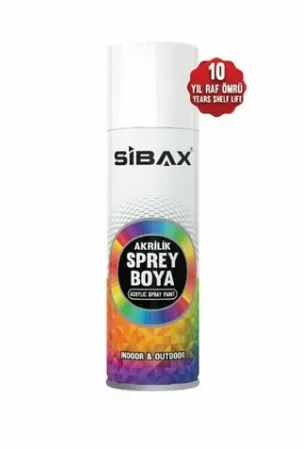 SİBAX 250 ML AKRİLİK SPREY BOYA GÜMÜŞ GRİ (RAL9006)