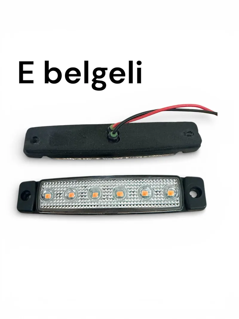 DEMMON 6 LEDLİ PARMAK LAMBA BEYAZ CAMLI TURUNCU LEDLİ NGO KUTULU (E BELGELİ)