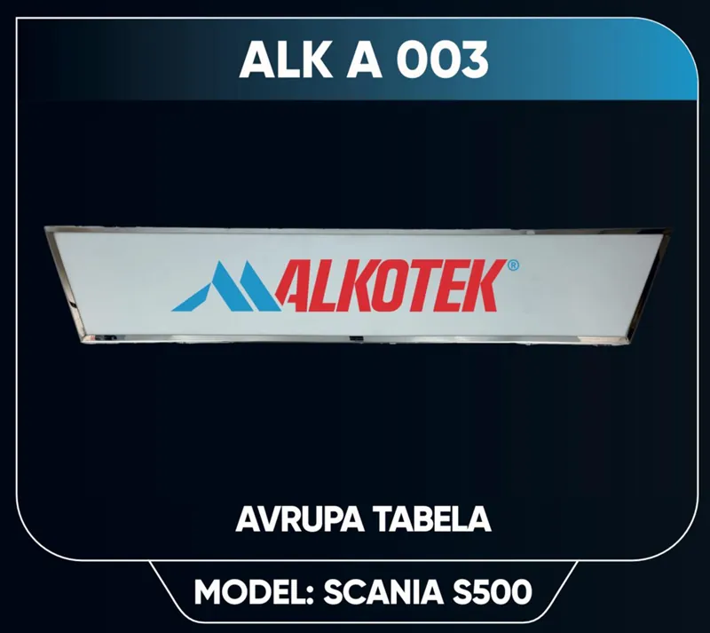 ALKOTEK LAZER TABELA YAZISI