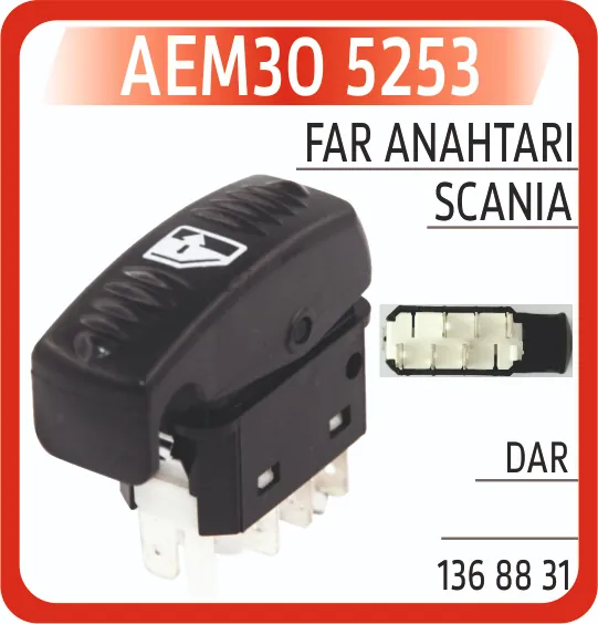 AEM SCANIA DAR CAM ANAHTARI