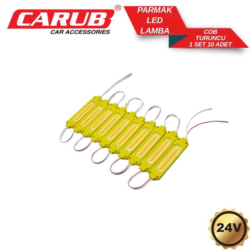 CARUB 24V 10 LU PARMAK LAMBA SARI BALIK SIRTI
