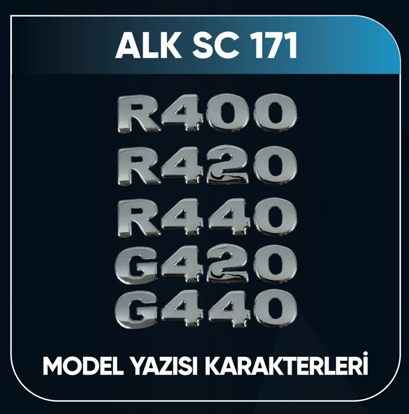 SCANIA G420-G400-R400-NİKELAJLI YAZI