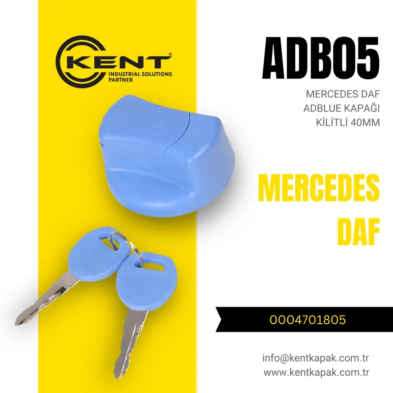 KENT 40MM ADBLUE DEPO KAPAĞI MERCEDES