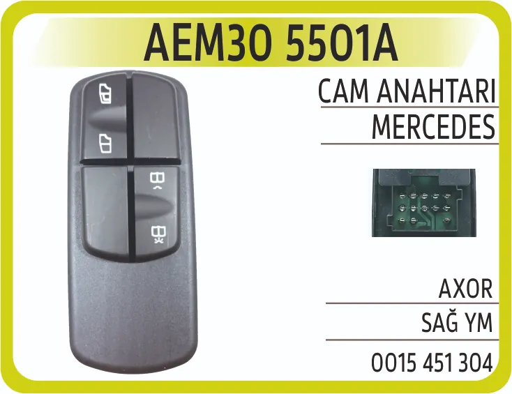 AEM MERCEDES AXOR YM CAM KALDIRMA ANAHTARI SAĞ