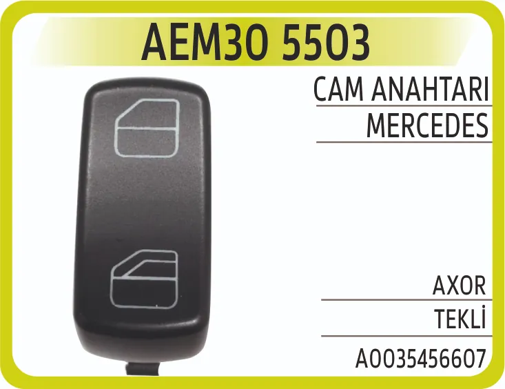 AEM MERCEDES AXOR CAM KALDIRMA ANAHTARI TEKLİ
