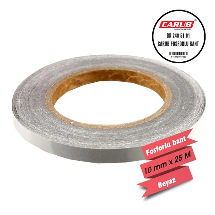 CARUB FOSFORLU BANT BEYAZ 1 CM X 25 MT