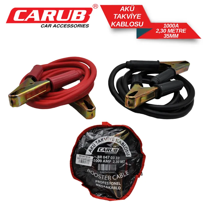 CARUB AKÜ TAKVİYE PROFESYONEL 35 MM 1000 AH.2,30 MT