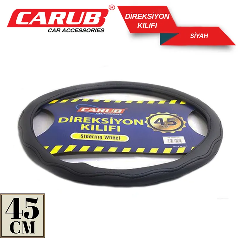 CARUB DİREKSİYON KILIFI 45 CM SİYAH