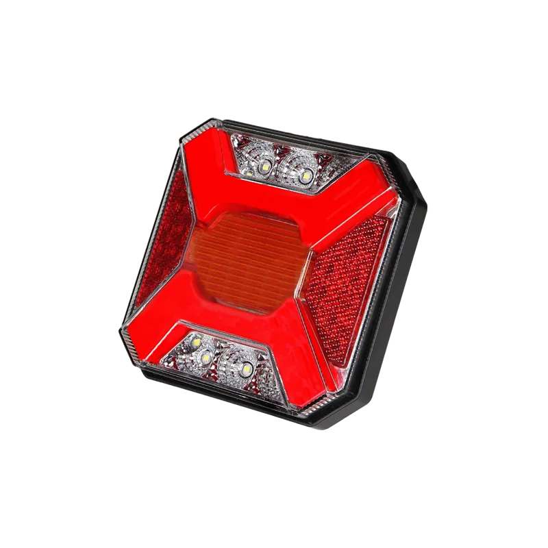 LEDLİ LEDLİ HAMBURGER STOP KARE 4 FONSİYONLU 12-24 VOLT